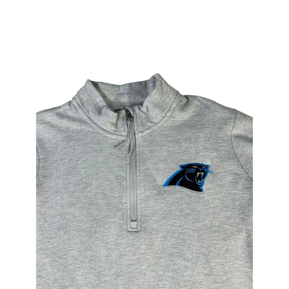 Carolina Panthers NFL Antigua 1/4 Zip Pullover Sweatshirt Womens 2XL Embroidered
